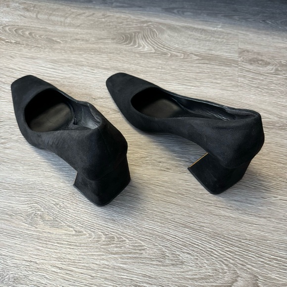 Suede square toe heels - Picture 3 of 5